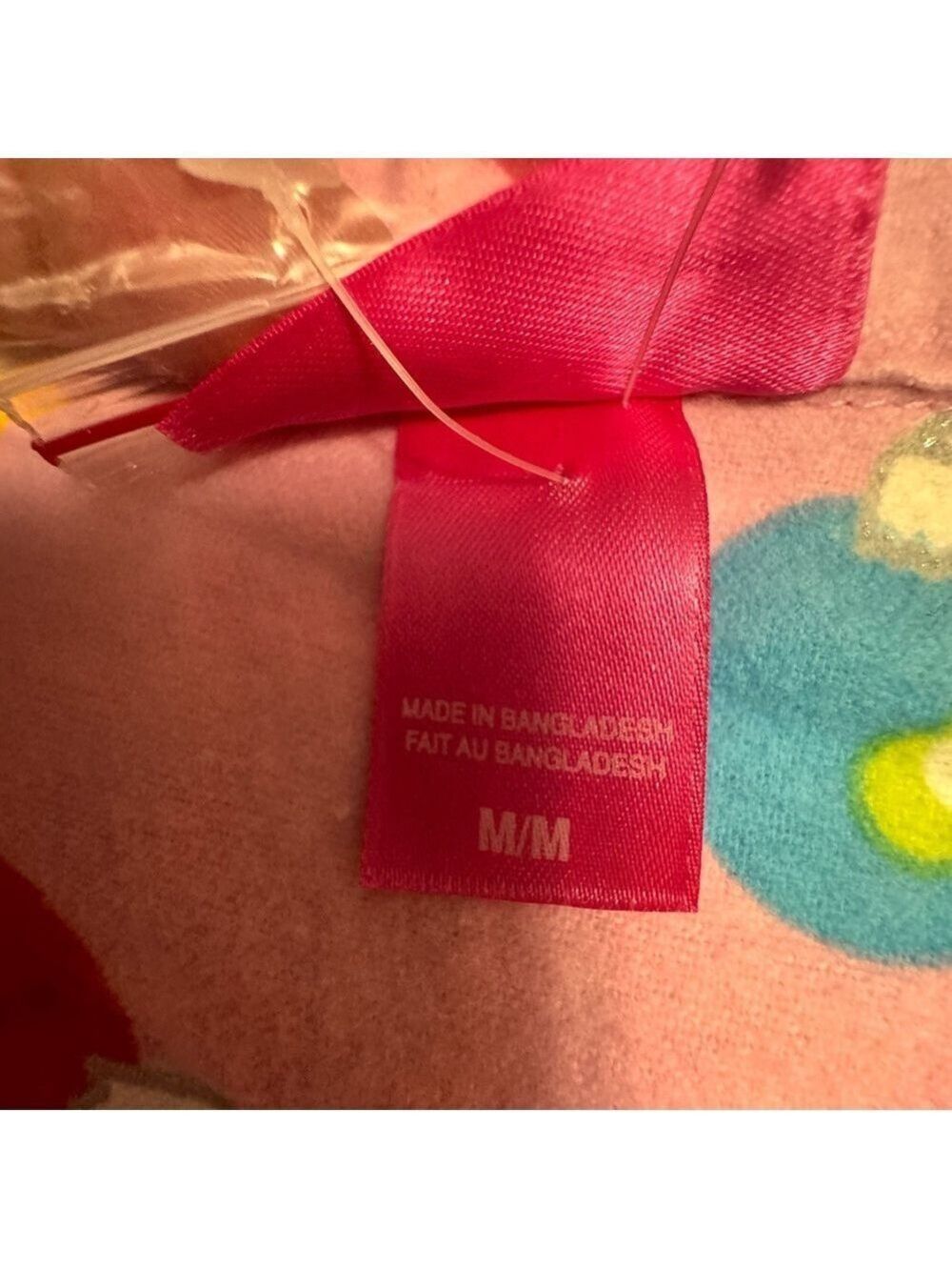 La SENZA Pink Pajama Top with Colorful Patterns Christmas Medium - Picture 5 of 11